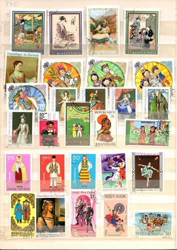 Timbres lot de 60 - ,