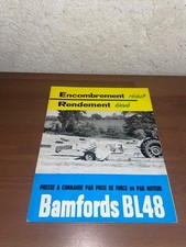brochure prospekt PROSPECTUS PRESSE BAMFORDS BL48 tracteur-leyland-someca-deutz