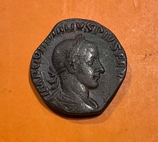 Sesterce - Gordien III P M S COL VIM P M S COL VIM au taureau et au lion R2 TTB