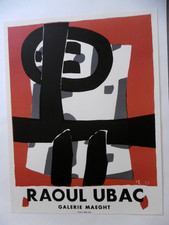 UBAC Raoul Affiche originale litho 1950 Cologne Abstrait Mourlot