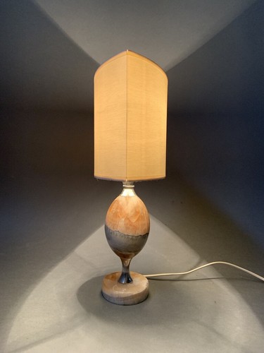 Lampe barbier marbre deco 1970 - lampe,