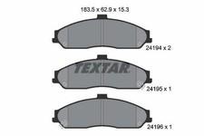 TEXTAR Plaquettes de frein Avant pour CHEVROLET CORVETTE (C6) Plaquettes de