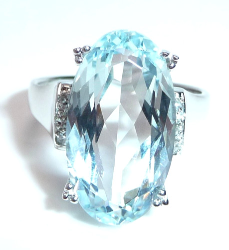 Ring 585 gold white - gold,