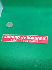  Autocollant  CANARD DE BARBARIE 72300 Sablé