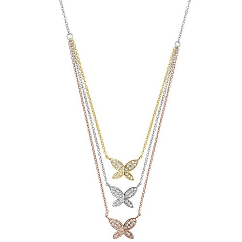 Collier papillon argent - papillon,
