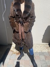 ? Manteau long Giovanni Paris – 100% vison tricoté avec grand col en vison