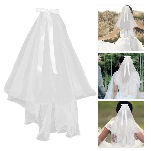 Voilette mariage voilage blanc - mariage,