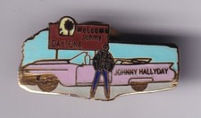 RARE PINS PIN'S ..  MUSIQUE MUSIC ROCK STAR JOHNNY HALLYDAY CADILLAC DAYTONA ~FZ