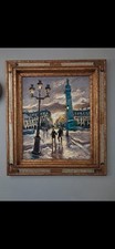 tableau huile sur toile signé