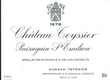 Etiquette de vin Château Teyssier Puisseguin Saint-Emilion