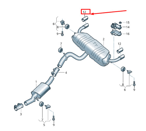 New audi exhaust trim - fv,