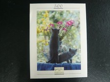 Puzzle 2 chats noirs 500 pièces