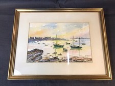 Aquarelle signée Emile Rocher