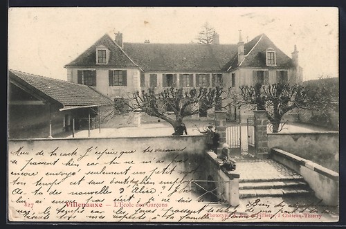 Cpa villenauxe école - l´École, des