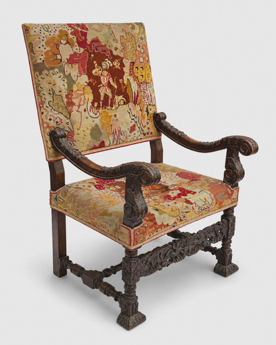 Ancien grand fauteuil - ,