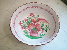 SALADIER / PLAT CREUX FAIENCE LUNEVILLE SAINT CLEMENT XVIII / XIX ème SIGNEE