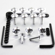 Kit visserie carenage en aluminium GSXR1000 K7-K8 Argent