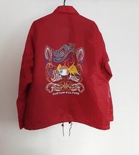 Taille L  Coupe-Vent Blouson Rouge  Motard Vintage 90's  VON DUTCH  NEUF