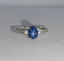 Bleu Lindy Étoile Bague