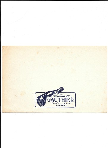 Buvard champagne gauthier - buvard,