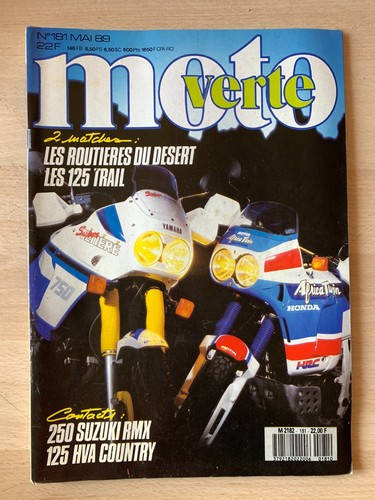 Moto verte magazine 181 du - verte,