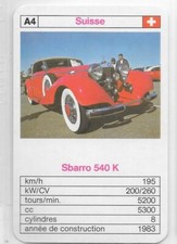 Carte N°A4 - Sbarro 540 K