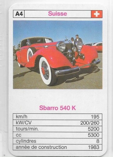 Carte sbarro 540 k - -,