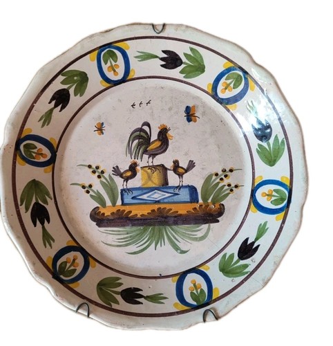 Assiette ancienne faïence - assiette, en
