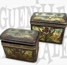 Lot de 2 anciennes Boîte à