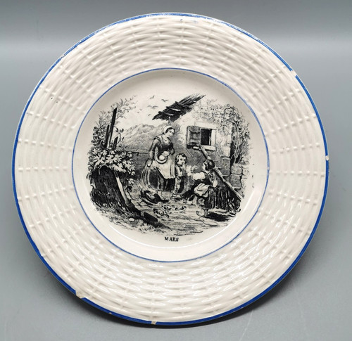 Assiette parlante les mois - parlante,
