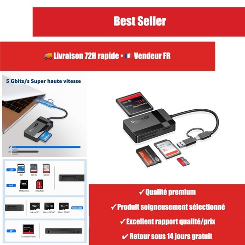 Lecteur cartes 1 - en, usb-c