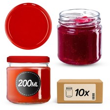 Lot de 10 bocaux 200 ml avec