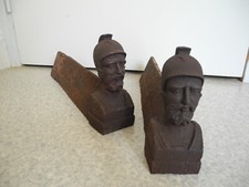 chenets anciens fonte XIXe