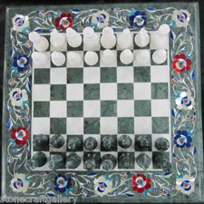 16 " Échiquier Vert Marbre