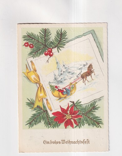 F3918 postcard fête noël - postcard,