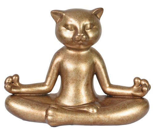 Yoga figurine chat - yoga,