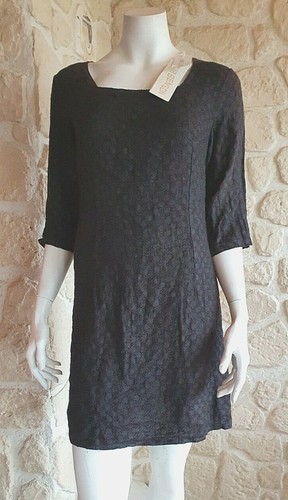 Robe noire manches neuve - robe,