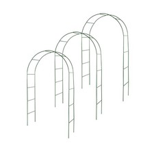 Lot de 3 arches de jardin