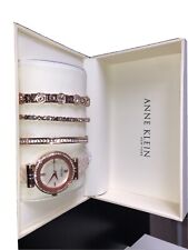 Anne Klein New York Women's Ceramic Bracelet Watch Set # 12/2316BHST