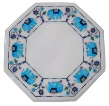 18 " Marbre Blanc Table Top