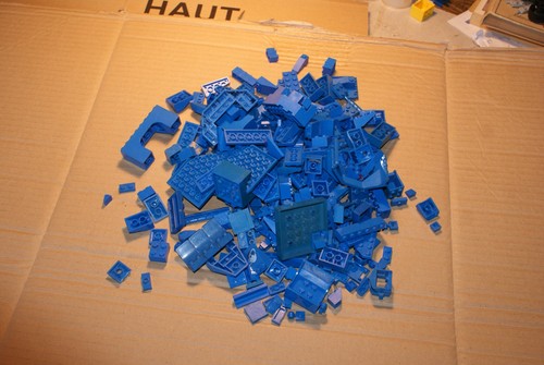 Lot pièces lego bleu - lot,