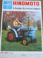 Catalogue, Brochure, Prospectus  Tracteurs HINOMOTO  - Minitracteurs 17,12,16 cv