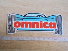Autocollant vintage PNEUS OMNICA