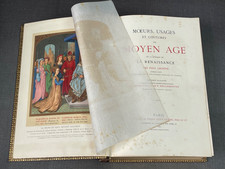 Livre illustré Moeurs Usages costumes Moyen âge Renaissance Lacroix ed 1871