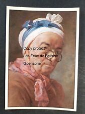 Autoportrait aux Besicles CHARDIN  art peinture carte postale 