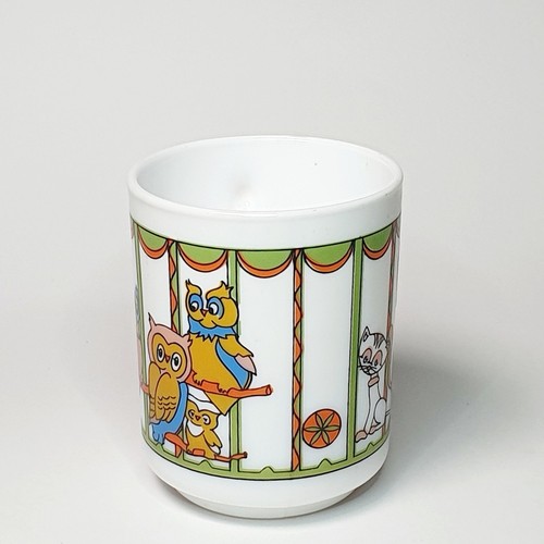 Ancien mug chouette chat - chouette,