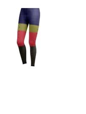 BERTHE AUX GRANDS PIEDS LEGGINGS SEMI OPAQUES CUBES ASYMÉTRIQUES TRICOLORE NOIR