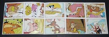 10 STICKERS PANINI WALT DISNEY SHOW 1985 MICKEY PINOCCHIO CENDRILLON BAMBI