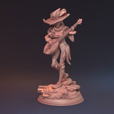 Musicien Miniature Bardin Avec