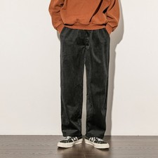 Hommes Velours Pantalon Droit